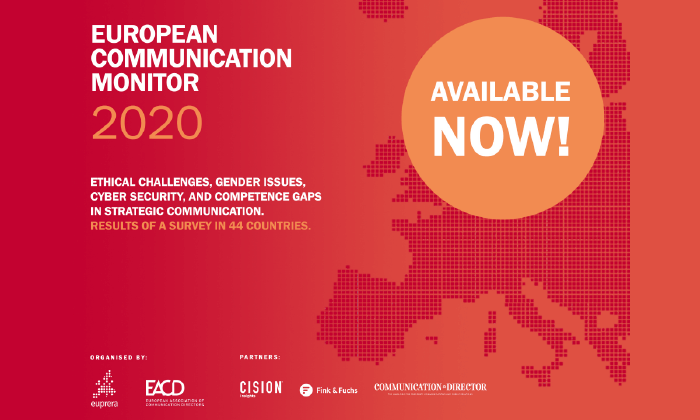 ¡Los resultados del European Communication Monitor 2020 están disponibles!