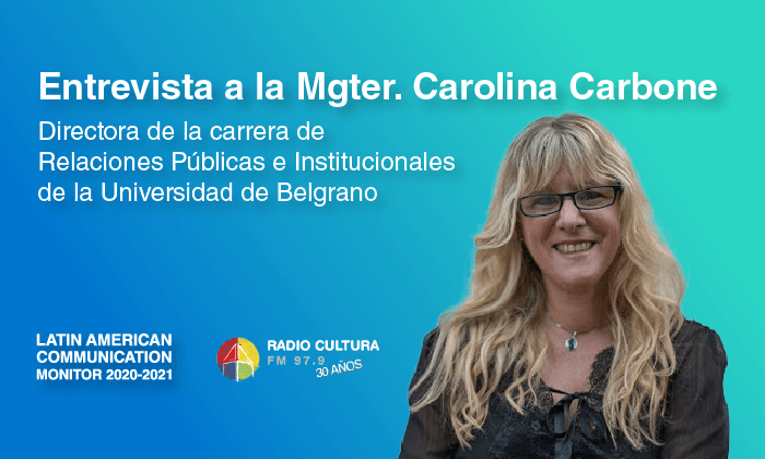 Mgter. Carolina Carbone: invitación a la edición del #LCM 2020-2021
