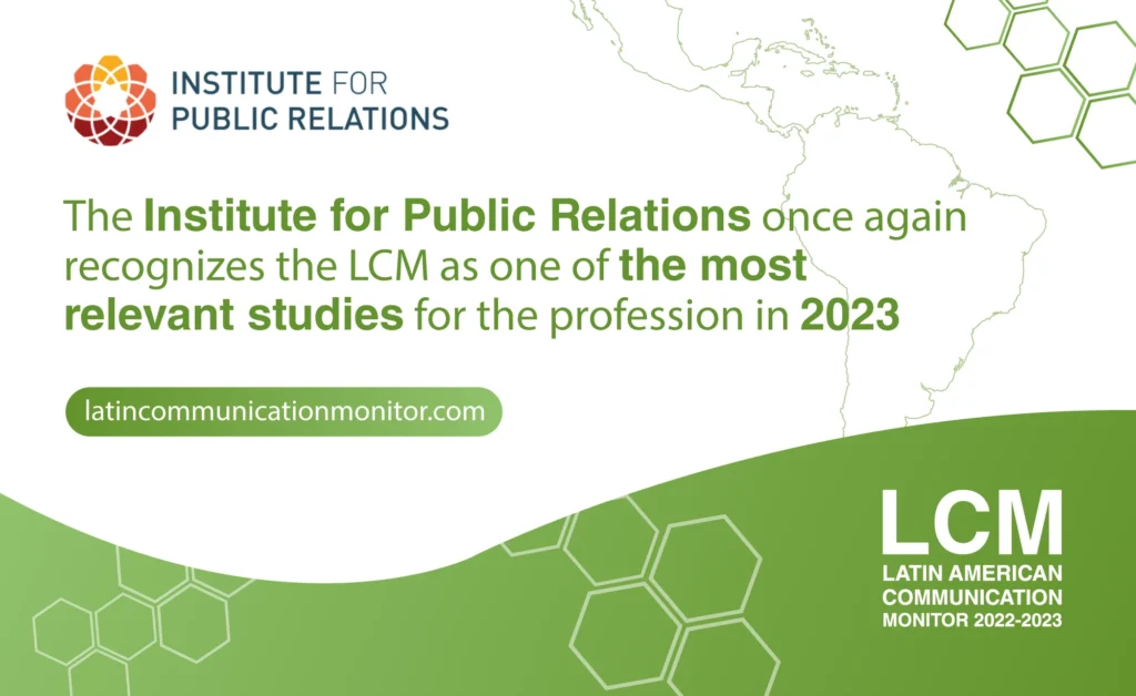 El Institute for Public Relations reconoce nuevamente al LCM como uno de los estudios más relevantes para la profesión 2023