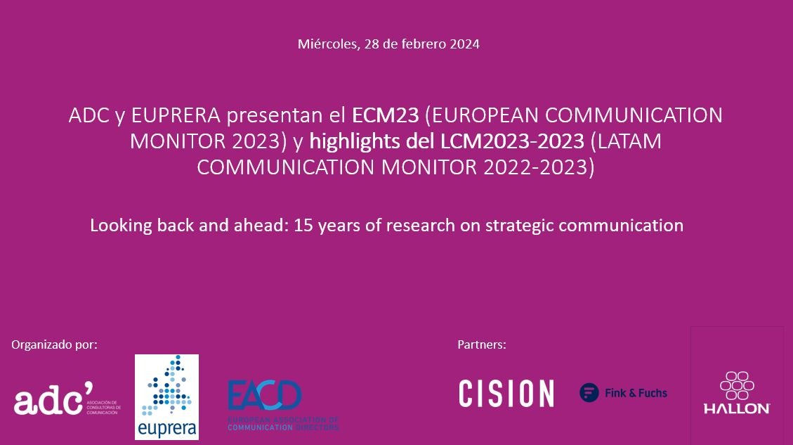 ADC Y EUPRERA presentan la última edición del ECM y el LCM